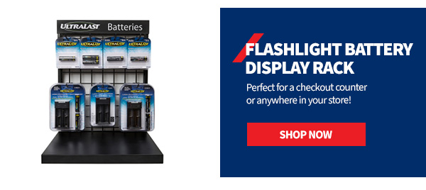 Flashlight Battery Display Rack