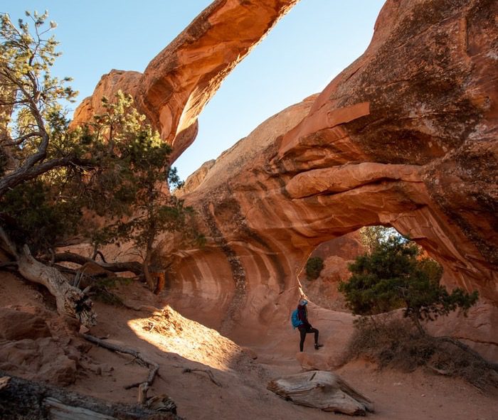 Hiking in Rock Formation