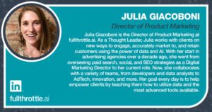 Julia Giacoboni Director of Product Marketing fullthrottle-ai
