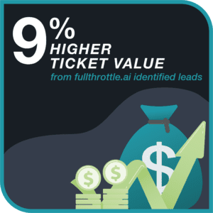 9% higher ticket value