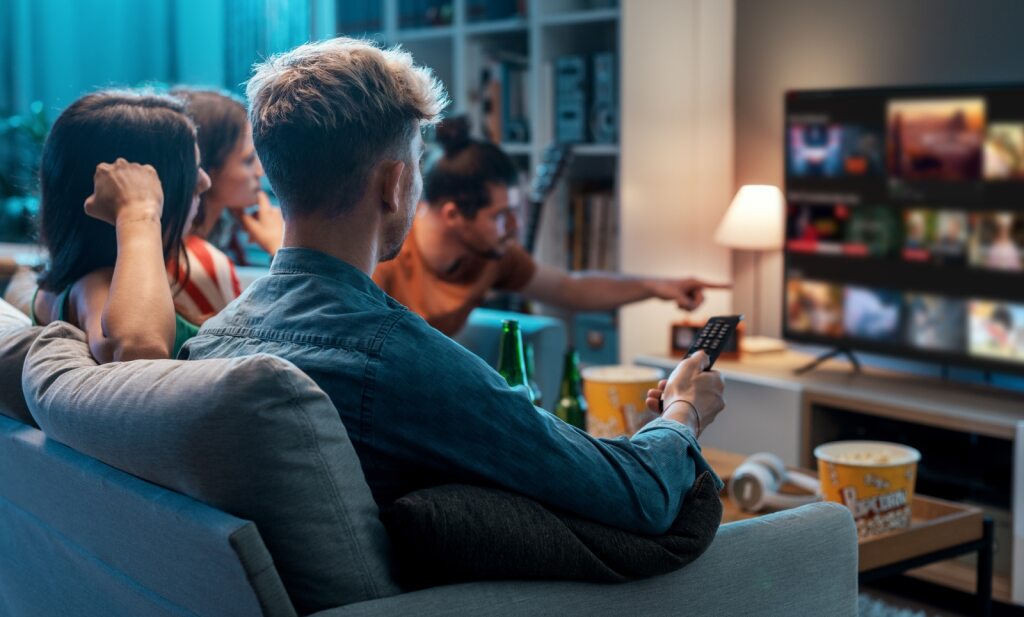 friends watching TV